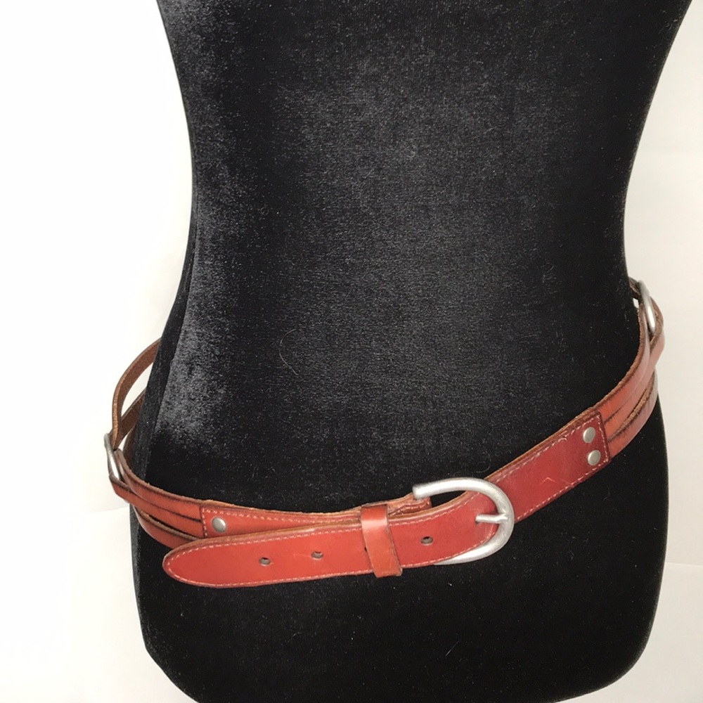 Leather Triple strand belt